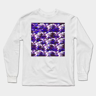 Glitch purple Long Sleeve T-Shirt